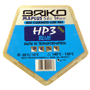 High fluor glide wax <br>Briko-Maplus HP3 Solid blauw -20°...-10°C, 50g