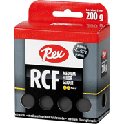Medium fluoro glide wax Rex RCF Graphite -7°C...-25°C, 200g Medium fluoro glide wax Rex RCF Graphite -7°C...-25°C, 200g