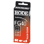 гоночный фтористый парафин RODE FG40 - FLUOR GLIDER Красный 0°C...-4°C, 50г