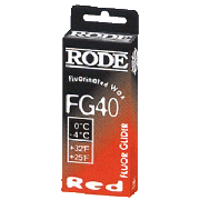 RODE FG40 - FLUOR GLIDER Red 0°C...-4°C, 50gr RODE FG40 - FLUOR GLIDER Red 0°C...-4°C, 50gr