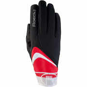 Rennen Handschuhe Roeckl Gent schwarz-rot