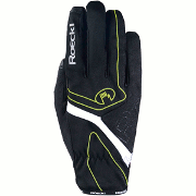 Gants de course Roeckl LL Ladik Noir-Blanc