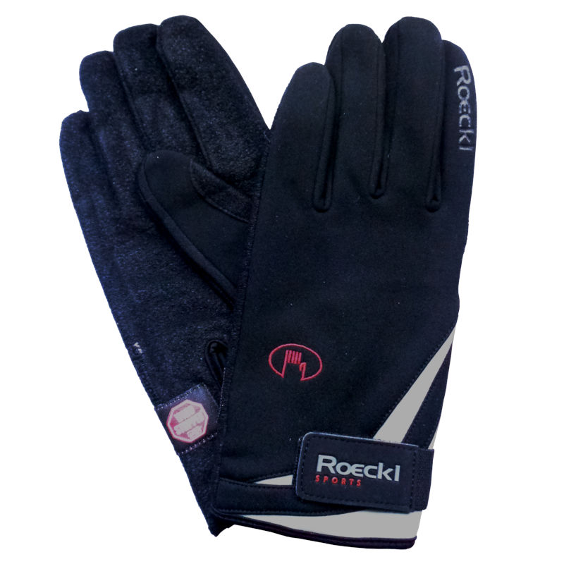 Biathlon and cross-country ski gloves Roeckl Lund black-grey, CrossCountry  Elite Sports VoF