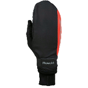Warm gloves Roeckl LL Luster Mitten black-red