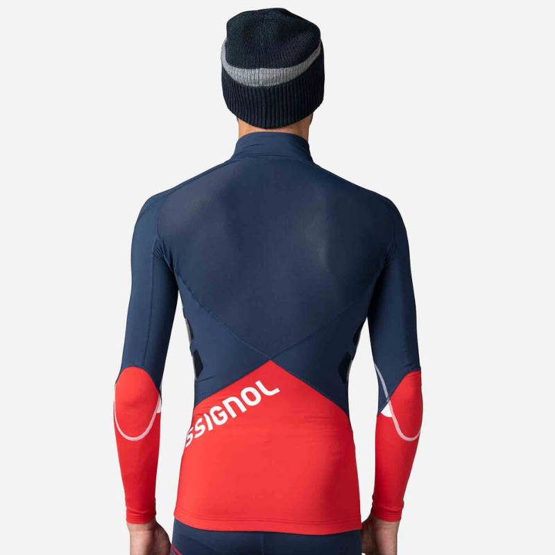 ROSSIGNOL INFINITY HIGH PEAKS CYCLERY COMPRESSION RACE MENS TOP SIZE-S  Blue/yell