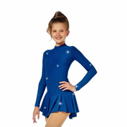 Sagester figure skating dress model 200 blue