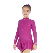 Sagester figure skating dress model 200 fuchsia