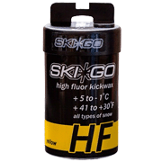 Hi-fluoro Festevoks Ski-Go HF Gul +5°...-1°C (+41...+30&degF), 45 g