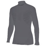 футболка с длинным рукавом Sportful 2nd Skin Deluxe LS Jersey тёмно-серая