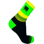 тёплые носки Sportful Arctic 13 Socks жёлто-зелено-чёрные