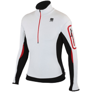 тёплая тренировочная кофта Sportful Apex Arctic Stretch Fleece Top белая