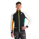 Jacke Sportful Apex Jacket 2024 Schwarz/Weiß/Grün/Gelb
