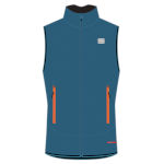 Тёплая разминочная безрукавка Sportful Apex WS Vest серо-голубая