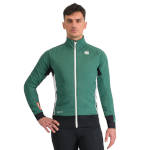 Training warm jacket Sportful Apex Jacket 2024 shrub green / white