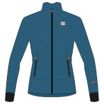 Женская тёплая разминочная куртка Sportful Apex WS W Jacket серо-голубая