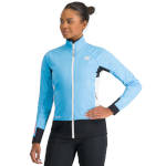 Thermal women's jacket Sportful Apex W 2024 blue aquarius / white