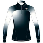 верх женского костюма Sportful Apex W Race Jersey чёрно-белый