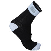 летние носки Sportful Bodyfit Pro 12 Sock чёрные с белым