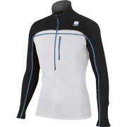 Тёплая кофта Sportful Cardio Evo Tech Top с белыми и голубыми вставками