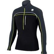 Тёплая кофта Sportful Cardio Evo Tech Top чёрно-серая