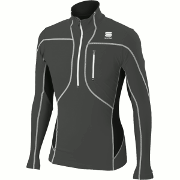 Тёплая кофта Sportful Cardio Evo Tech Top антрацито-чёрная