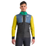 Winter Sport Jacket Sportful Cardio Tech Wind 2024 black / green / yellow