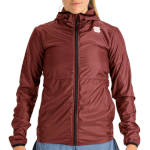 Vrouwen Winter sport jas Sportful Cardio W Tech Wind Jacket Rode wijn