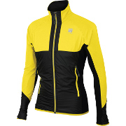 Varm jakke Sportful Cardio Wind Jacket svart-gul