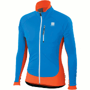 Ljus vinterjacka Sportful Cardio Wind Top blå-orange