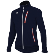 Universell Langrenn jakke Sportful Easy XC Check Softshell marineblå