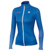 Women knitted Jersey Sportful Doro Rythmo azure-blue-white