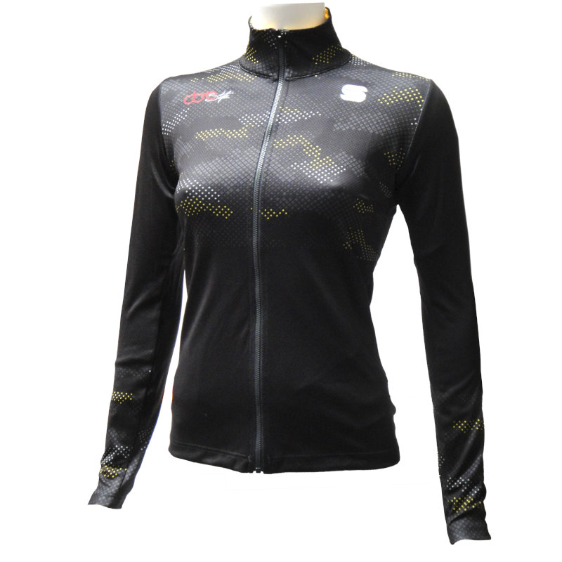 Vrouwen trui Sportful Doro Rythmo Jersey zwart-geel