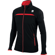 Jas Sportful Engadin Wind Jacket zwart-rood