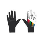 Racing gloves Sportful Lycra Chicco white / black