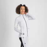 Women cross-country ski jacket Sportful Offset W Jacket white / lunar grey