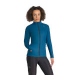 Women cross-country ski jacket Sportful Offset W Jacket teal blue / blue corsair
