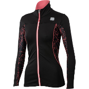 Kvinnor jacka Sportful Doro Rythmo Warm W Top svart-coral