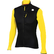 Warm jersey Sportful Rythmo Jersey black-yellow