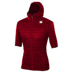 Veste d\'échauffement Sportful Rythmo Puffy rumba rouge