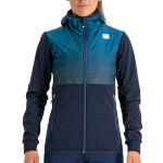Warm women\'s Jacket Sportful Rythmo W galaxy blue / berry blue