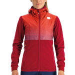 Warm women\'s Jacket Sportful Rythmo W red rumba / pompelmo