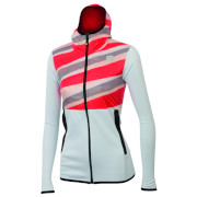 женская куртка Sportful Rythmo W Jacket белая с красным