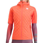 Warm women's jacket Sportful Rythmo W Puffy Pompelmo