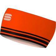Pannband Sportful Squadra Headband svart-orange neon