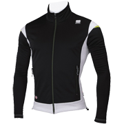 разминочная куртка Sportful Squadra WS JACKET чёрная с белым