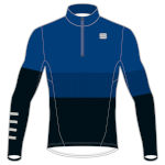 верх комбинезона Sportful Squadra 2 Race Jersey тёмно-синий с чёрным