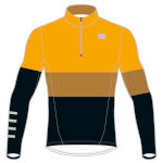 верх комбинезона Sportful Squadra 2 Race Jersey чёрный с жёлтым