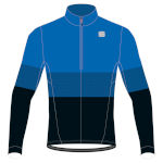 верх комбинезона Sportful Squadra Junior Race Jersey сине-голубой с чёрным
