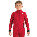 Warm-up Jacke Sportful Squadra Kid\'s Rumba Rot