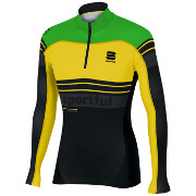 Sportful Squadra Race Top Sort/grønn fluo/gul fluo